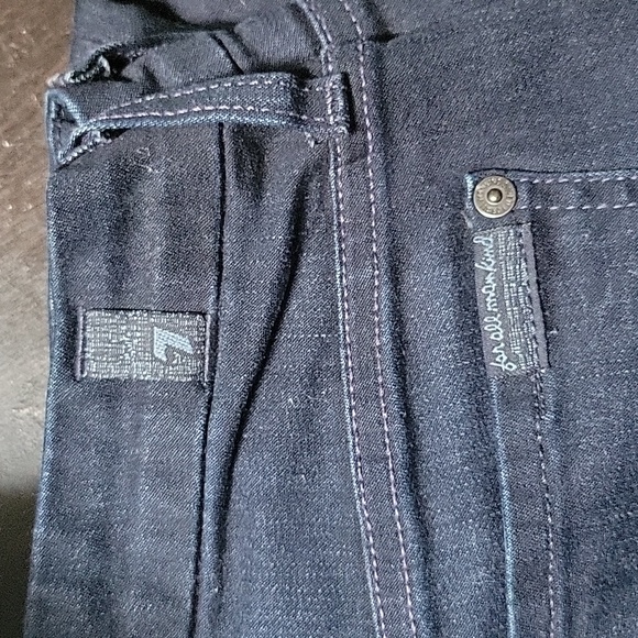 7 For All Mankind jeans gwenevere Size 26 Dark Denim - Picture 4 of 5